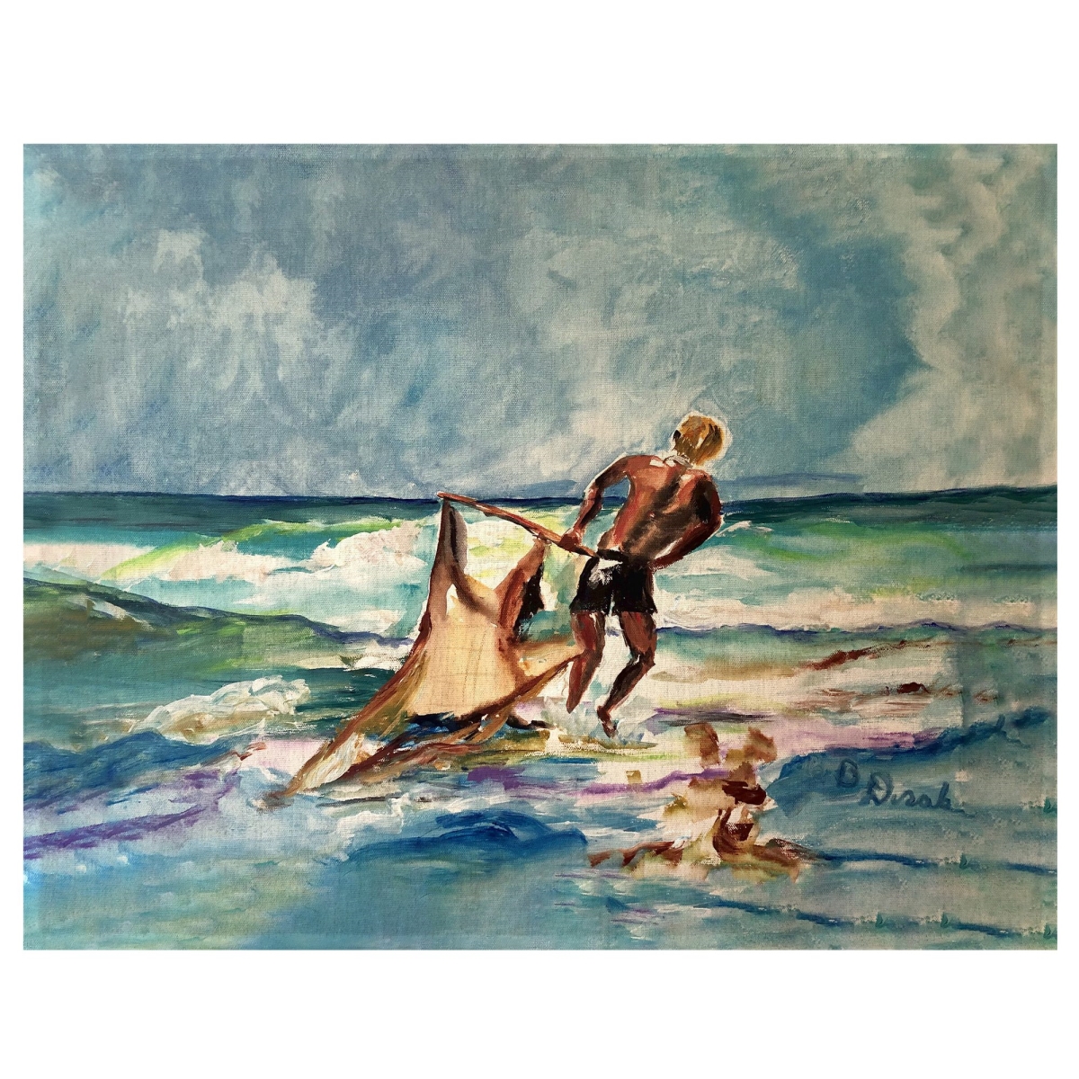 Picture of Betsy Drake PM1452 14 x 18 in. Net Fishing Place Mat, Set of 4