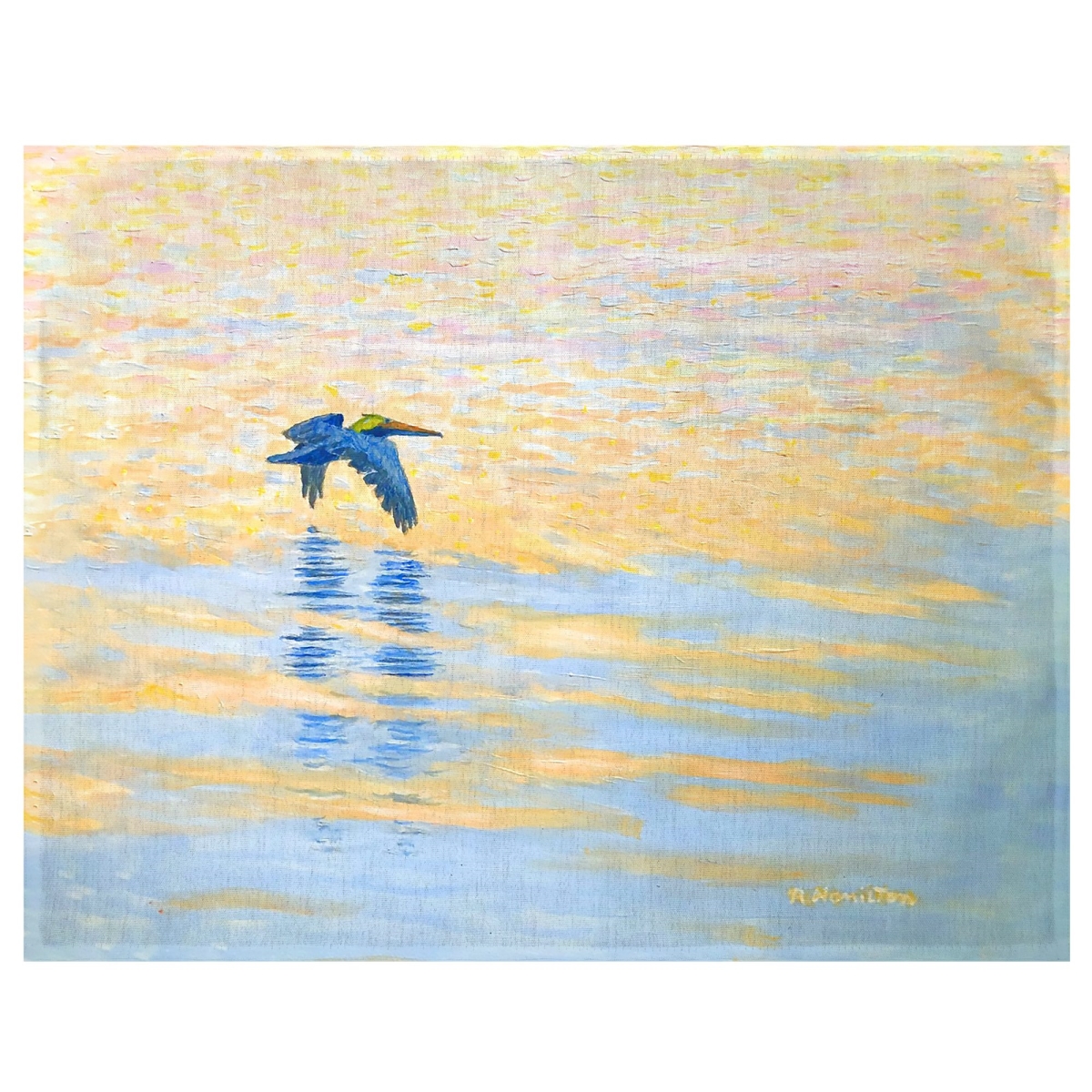 Picture of Betsy Drake PM1484 14 x 18 in. Evening Pelican Place Mat, Set of 4