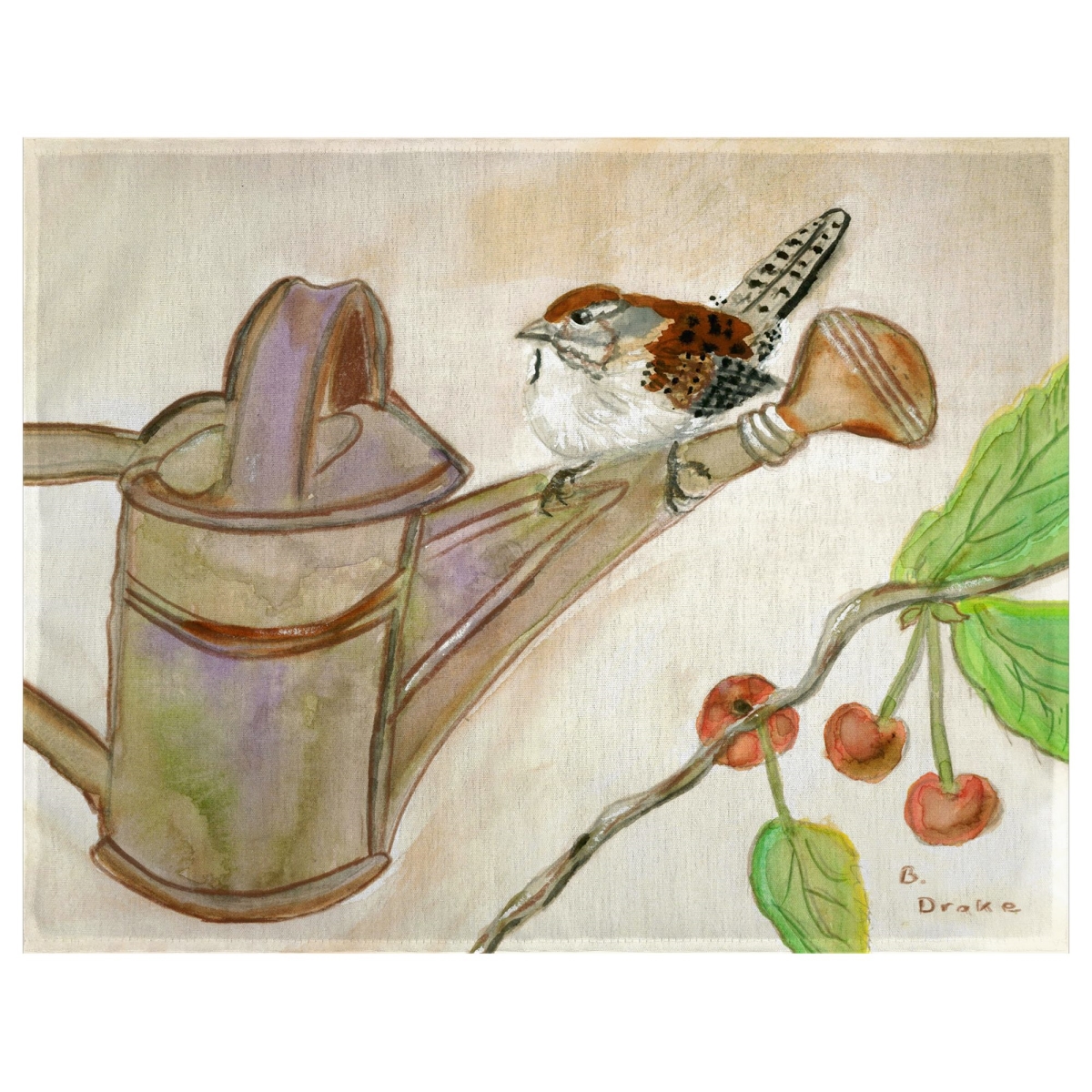 Picture of Betsy Drake PM268 14 x 18 in. Carolina Wren Place Mat&#44; Set of 4