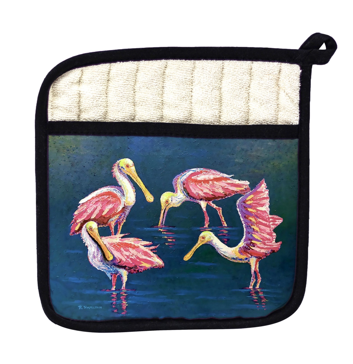 Picture of Betsy Drake PT1448 Spoonbill Gathering Pot Holder