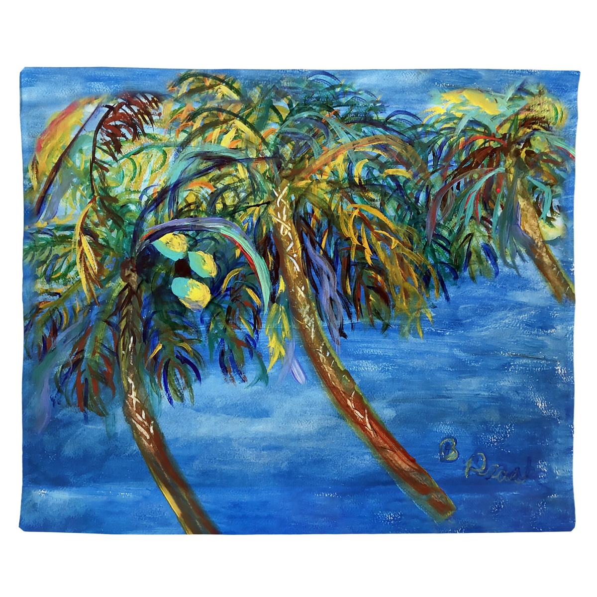 TP1451 24 x 30 in. Midnight Palms Outdoor Wall Hanging