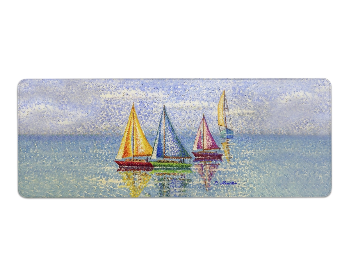 Picture of Betsy Drake GP1354 31.5 x 11.8 in. Sailboat Colors Gaming Mousepad & Bar Mat