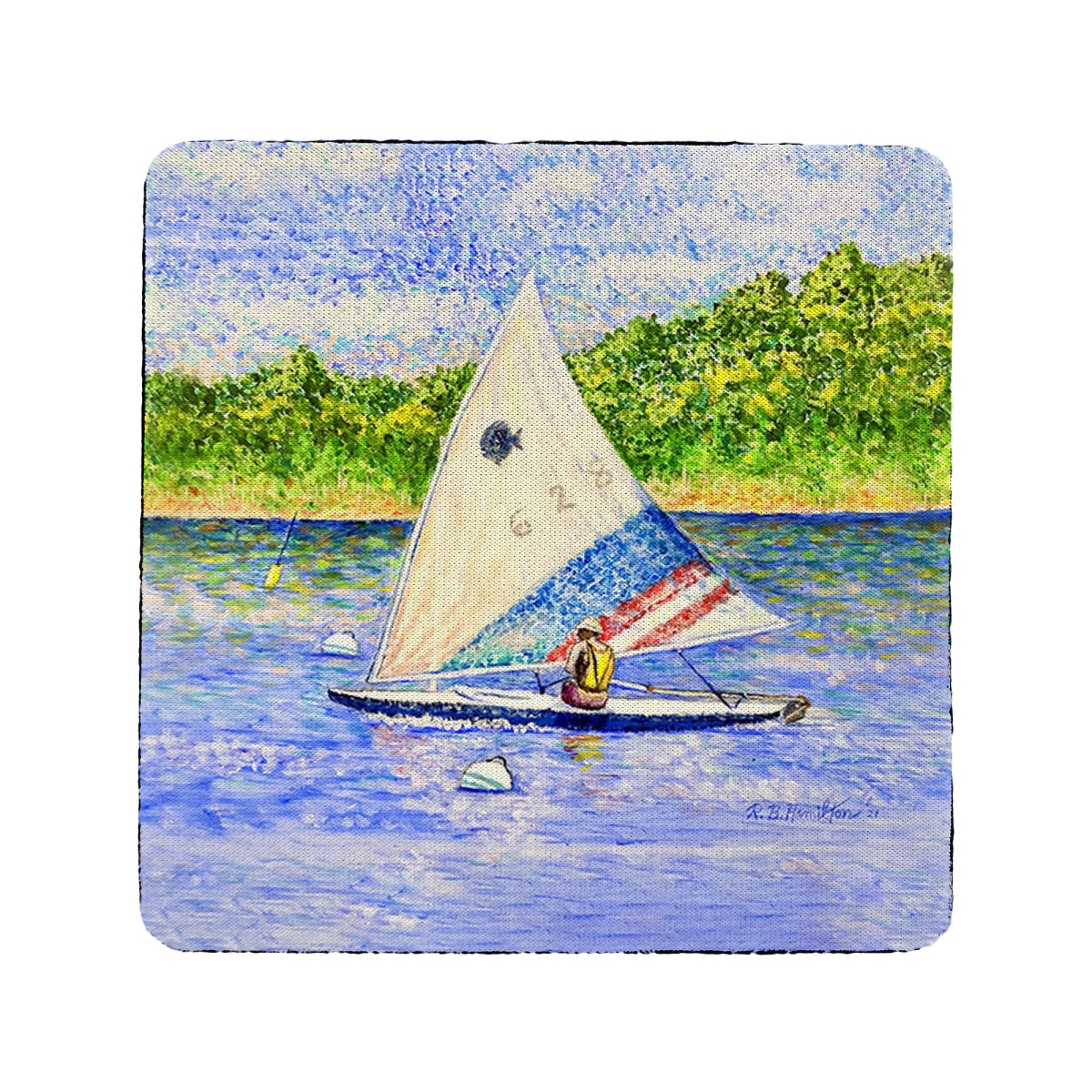 Picture of Betsy Drake CT1312 Sunfish Sailing Coaster, Set of 4