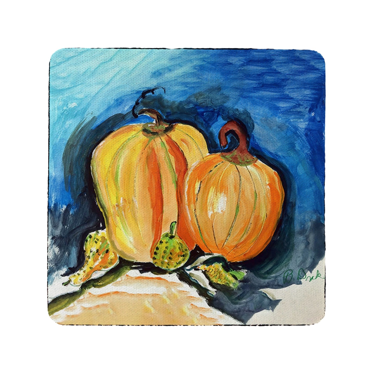Picture of Betsy Drake CT1320 Two Pumpkins Coaster, Set of 4