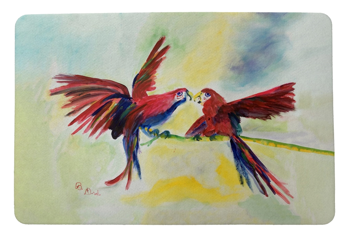 DM1275 18 x 26 in. Parrot Gossip Door Mat
