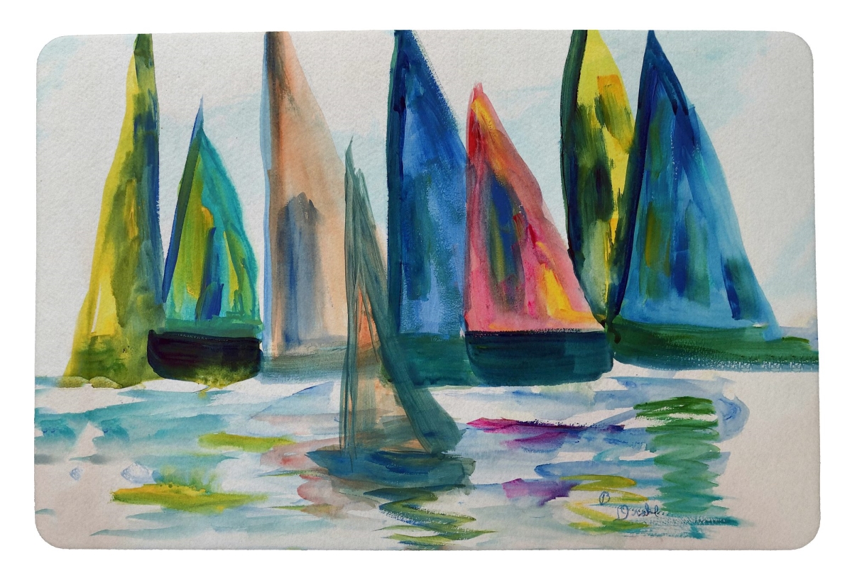 DM1276 18 x 26 in. Sail with the Crowd Door Mat