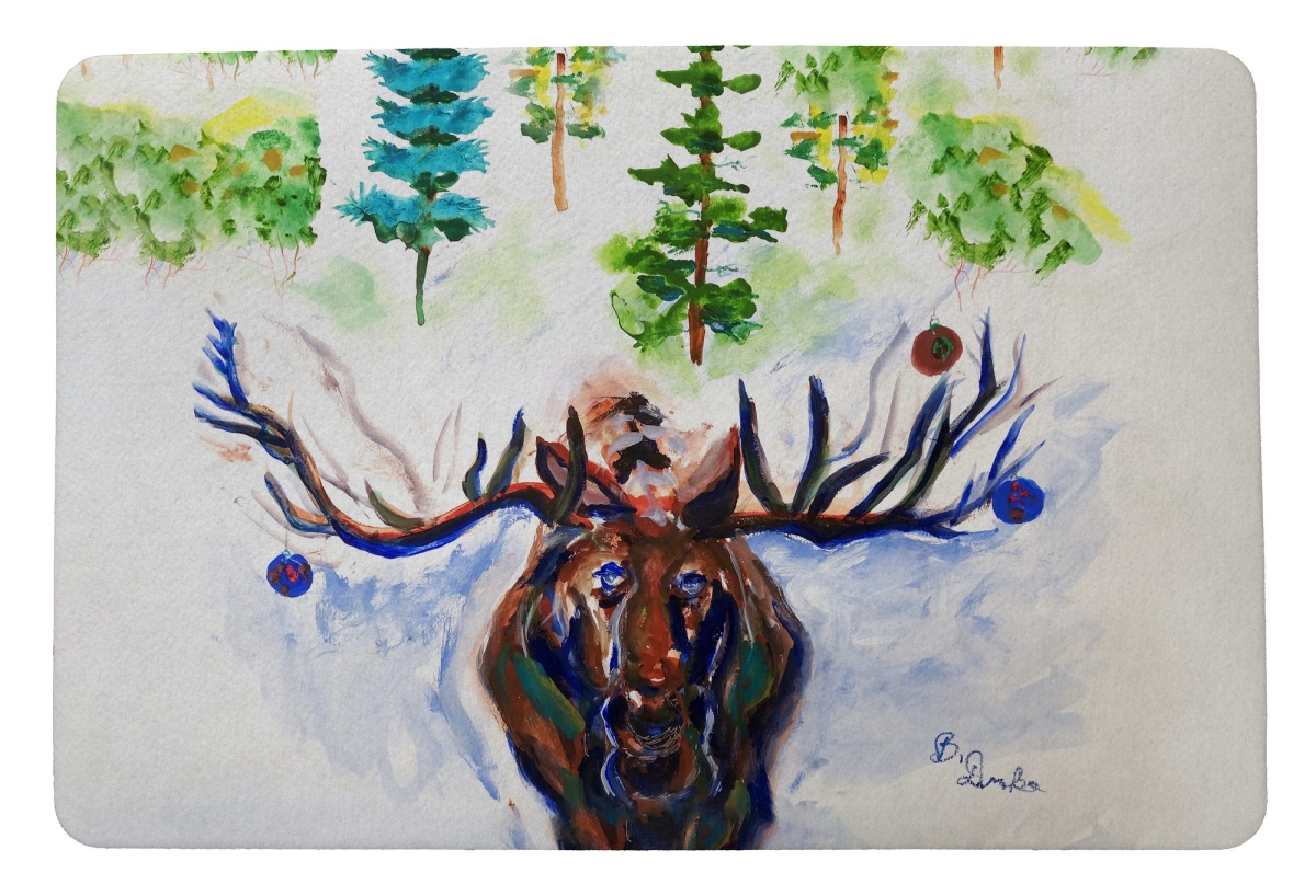 DM1303 18 x 26 in. Christmas Moose Door Mat
