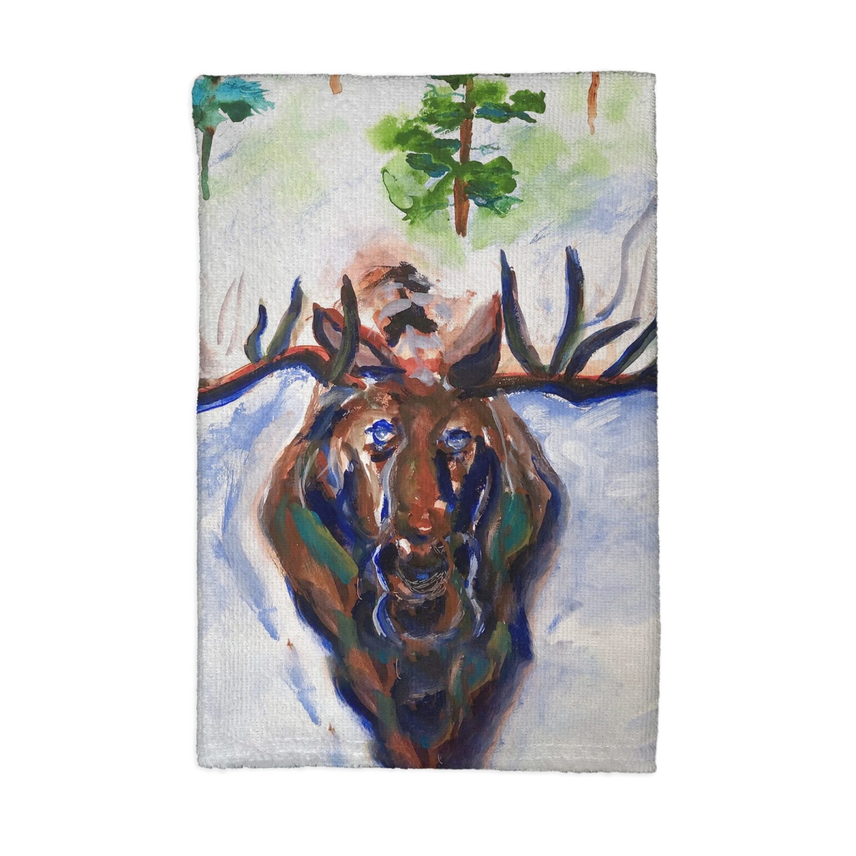 Picture of Betsy Drake KT1303 16 x 25 in. Christmas Moose Kitchen Towel