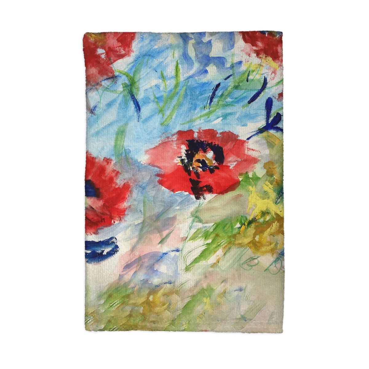 Picture of Betsy Drake KT1305 16 x 25 in. Red Poppies Kitchen Towel