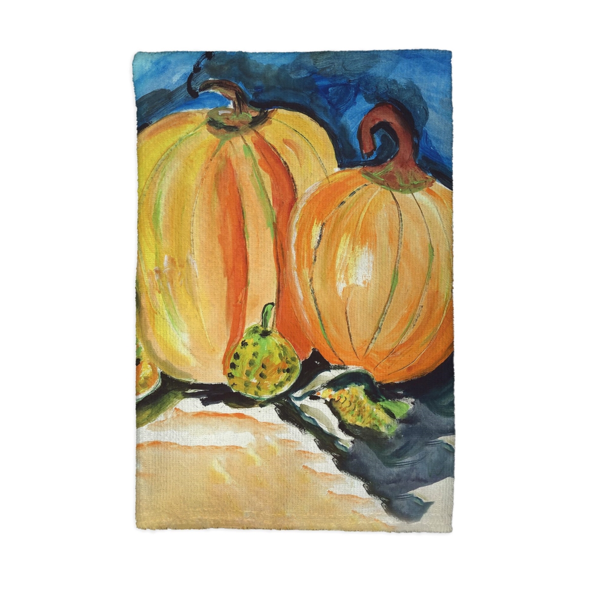 Picture of Betsy Drake KT1320 16 x 25 in. Two Pumpkins Kitchen Towel