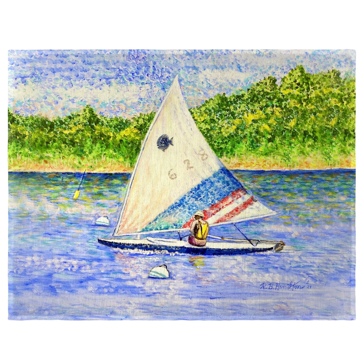 Picture of Betsy Drake PM1312 14 x 18 in. Sunfish Sailing Place Mat, Set of 4