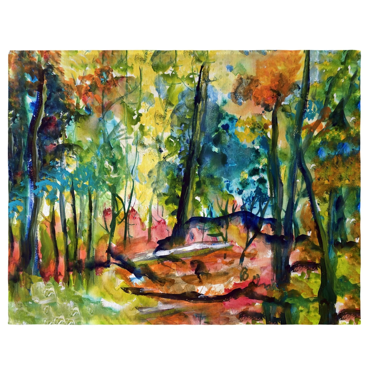 Picture of Betsy Drake PM1319 14 x 18 in. Fall Forest Place Mat, Set of 4