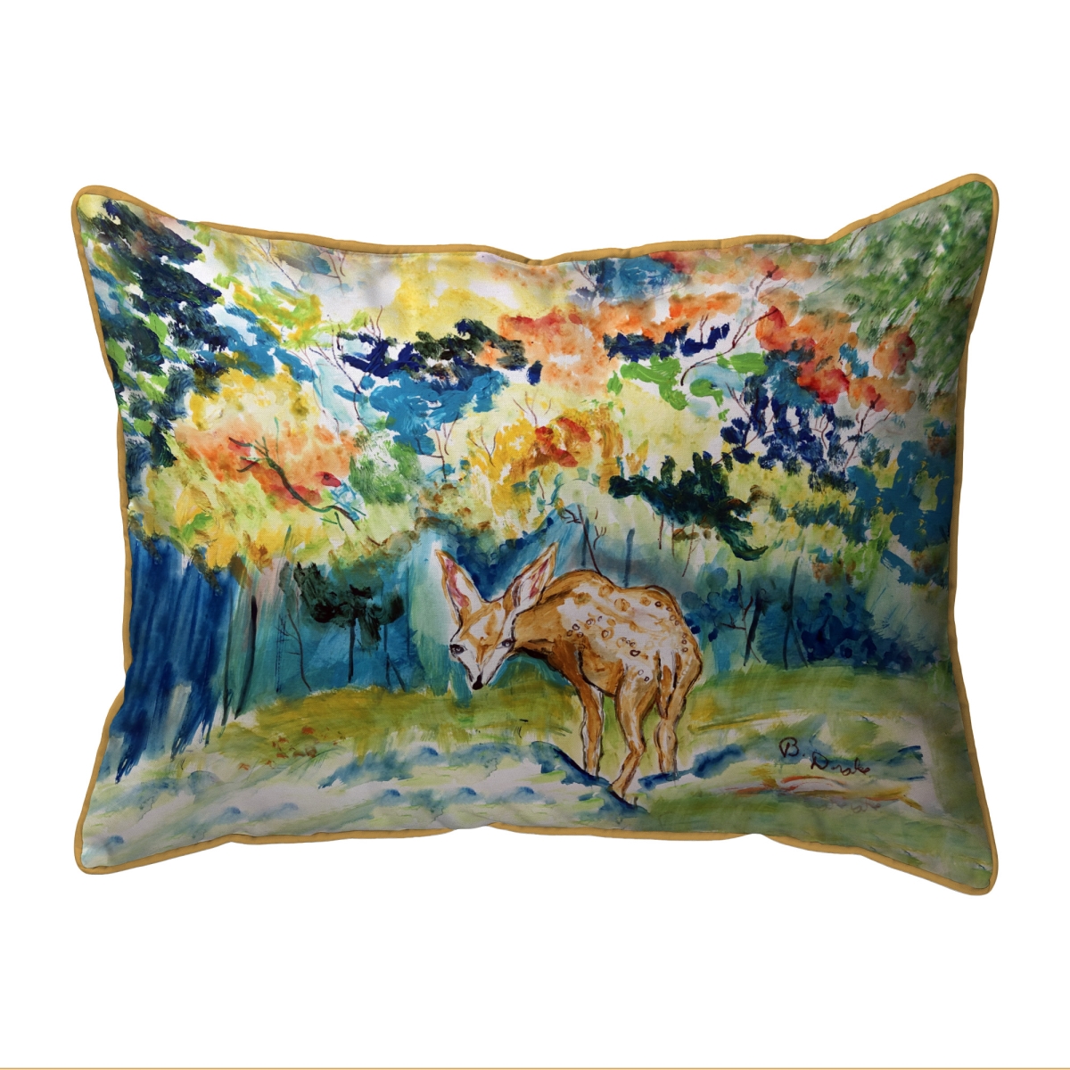 ZP1317 20 x 24 in. Fall Fawn Extra Large Zippered Pillow