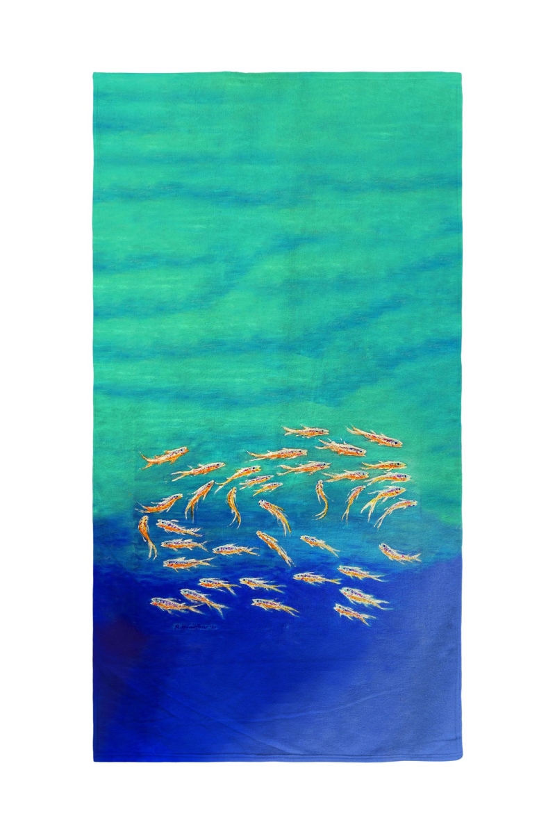BT1323 30 x 50 in. Schooling Fish Beach Towel