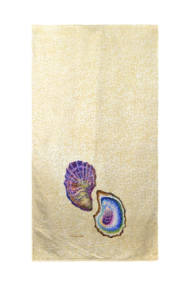 BT1329 30 x 50 in. Two Oysters Beach Towel