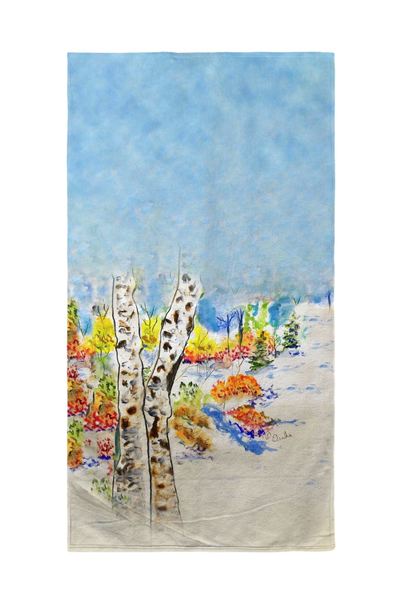 BT1331 30 x 50 in. White Birch Beach Towel