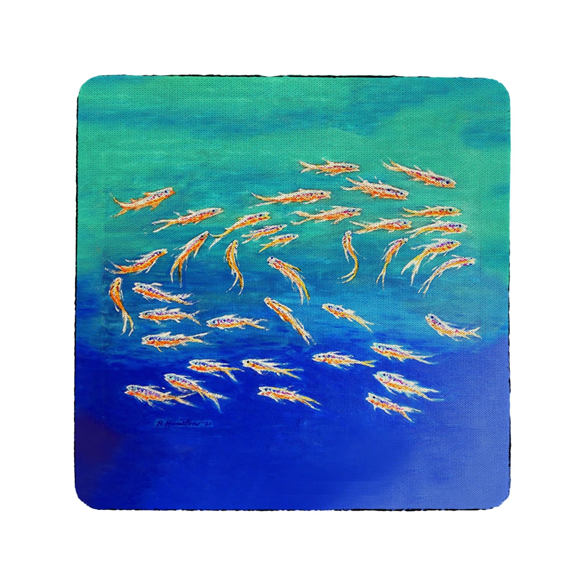 Picture of Betsy Drake CT1323 Schooling Fish Coaster, Set of 4