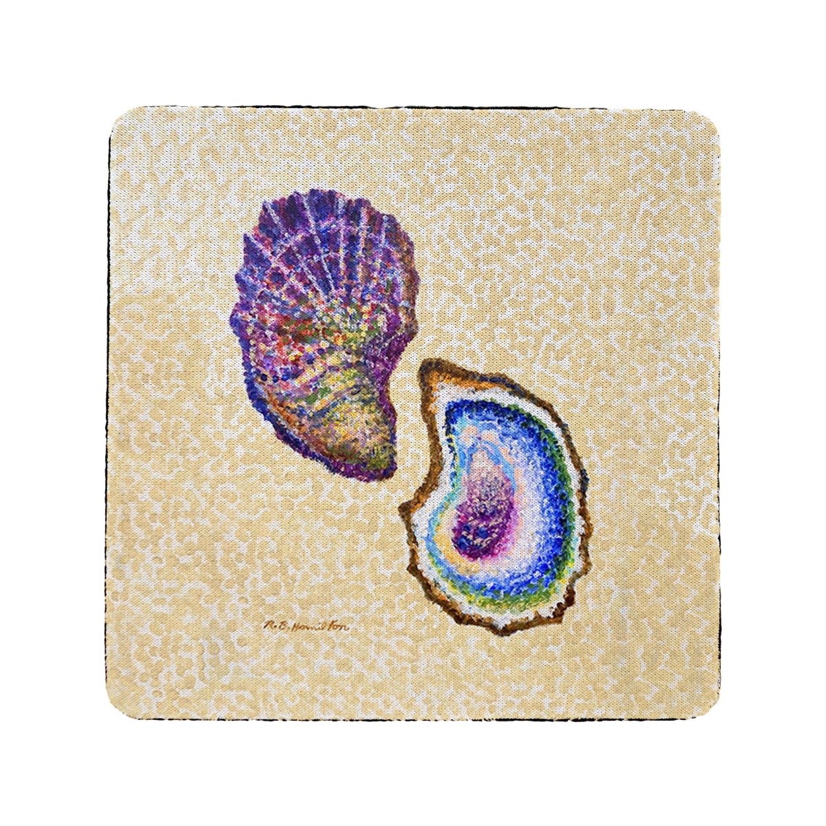 Picture of Betsy Drake CT1329 Two Oysters Coaster, Set of 4