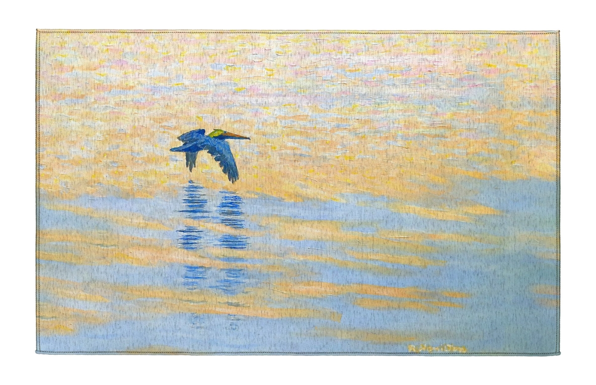 DR1484 Evening Pelican Indoor Dornier Area Rug 20x32