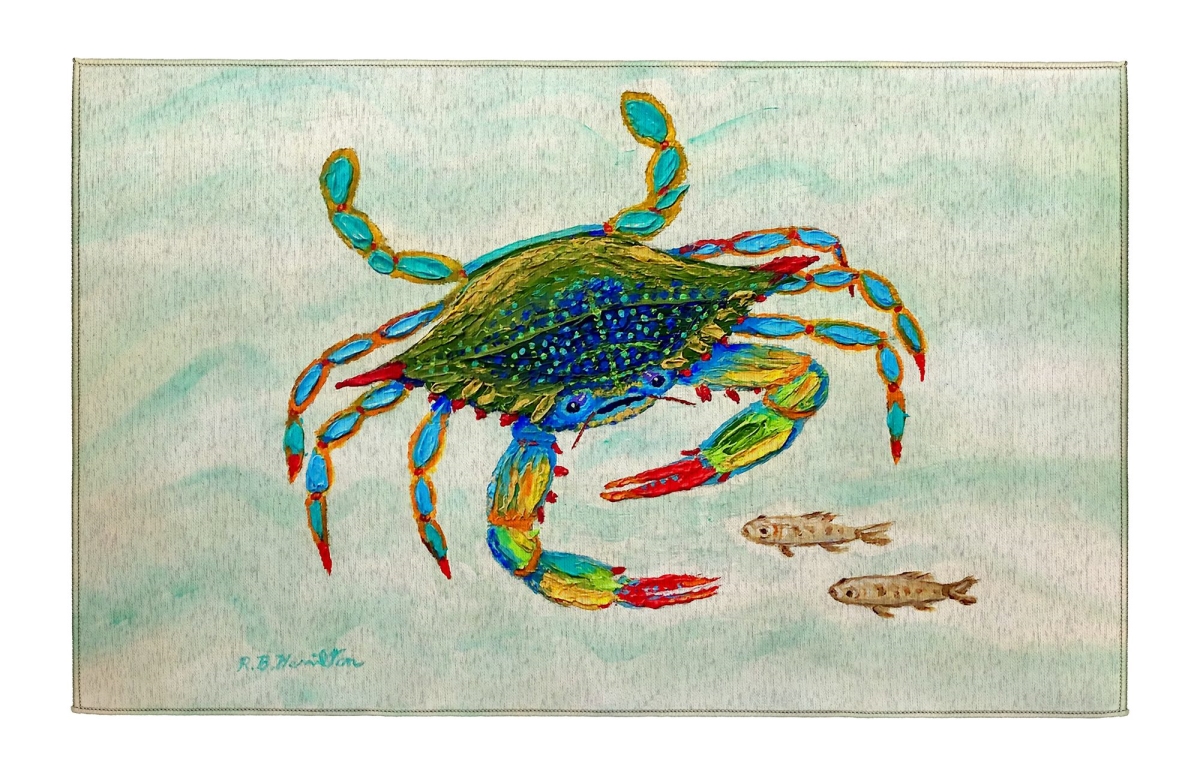 DR1543 Crab & Fish Indoor Dornier Area Rug 20x32