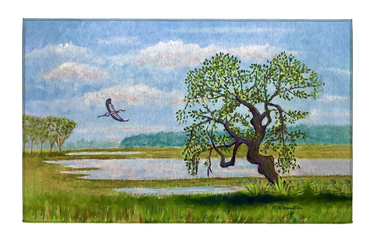 DR1510 Tree at Marsh Indoor Dornier Area Rug 20x32