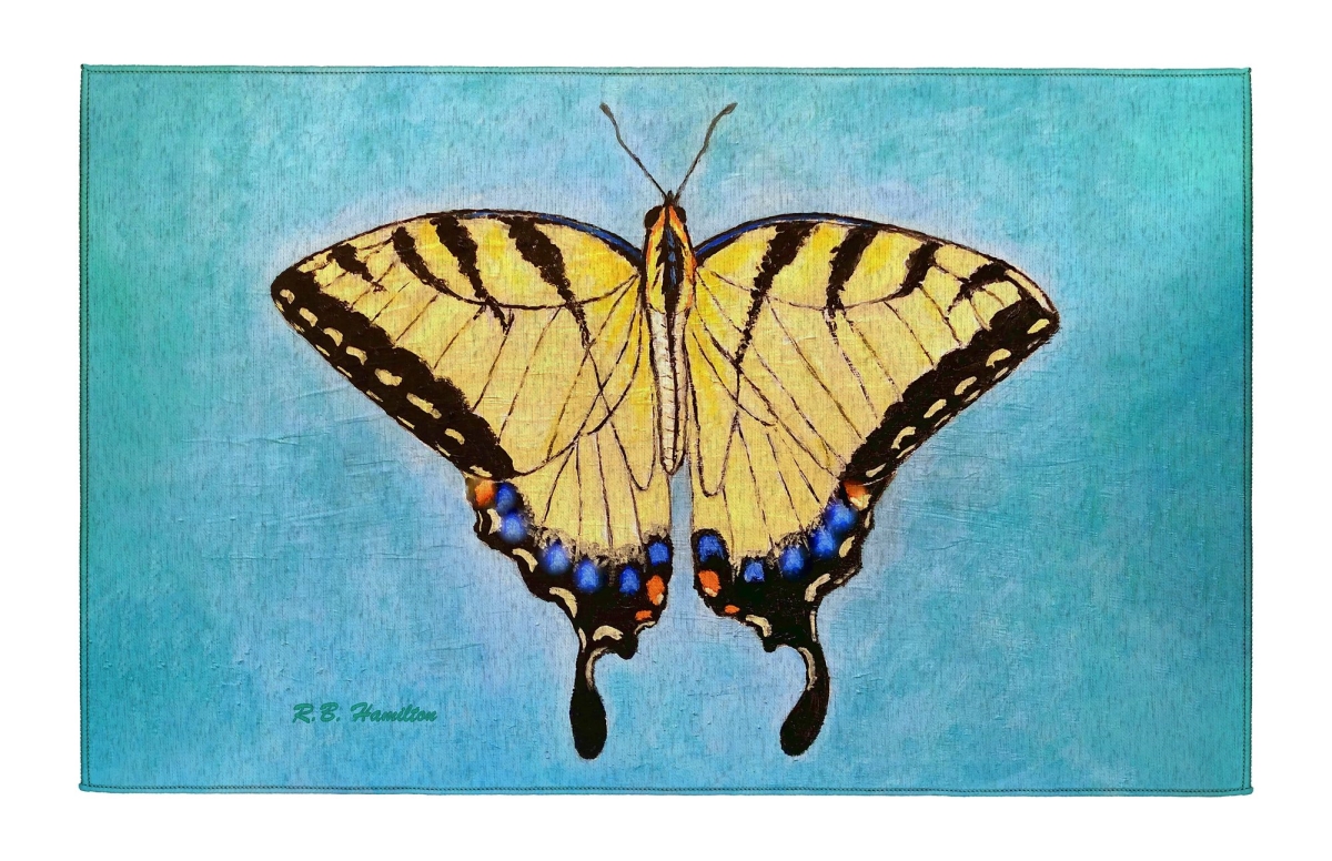 DR1523 Spreadwing Tiger Swallowtail Indoor Dornier Area Rug 20x32