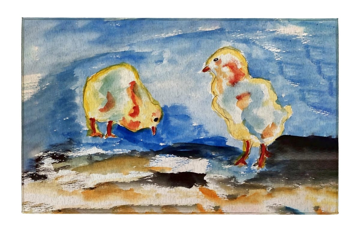 DR1576 Two Chicks Indoor Dornier Area Rug 20x32
