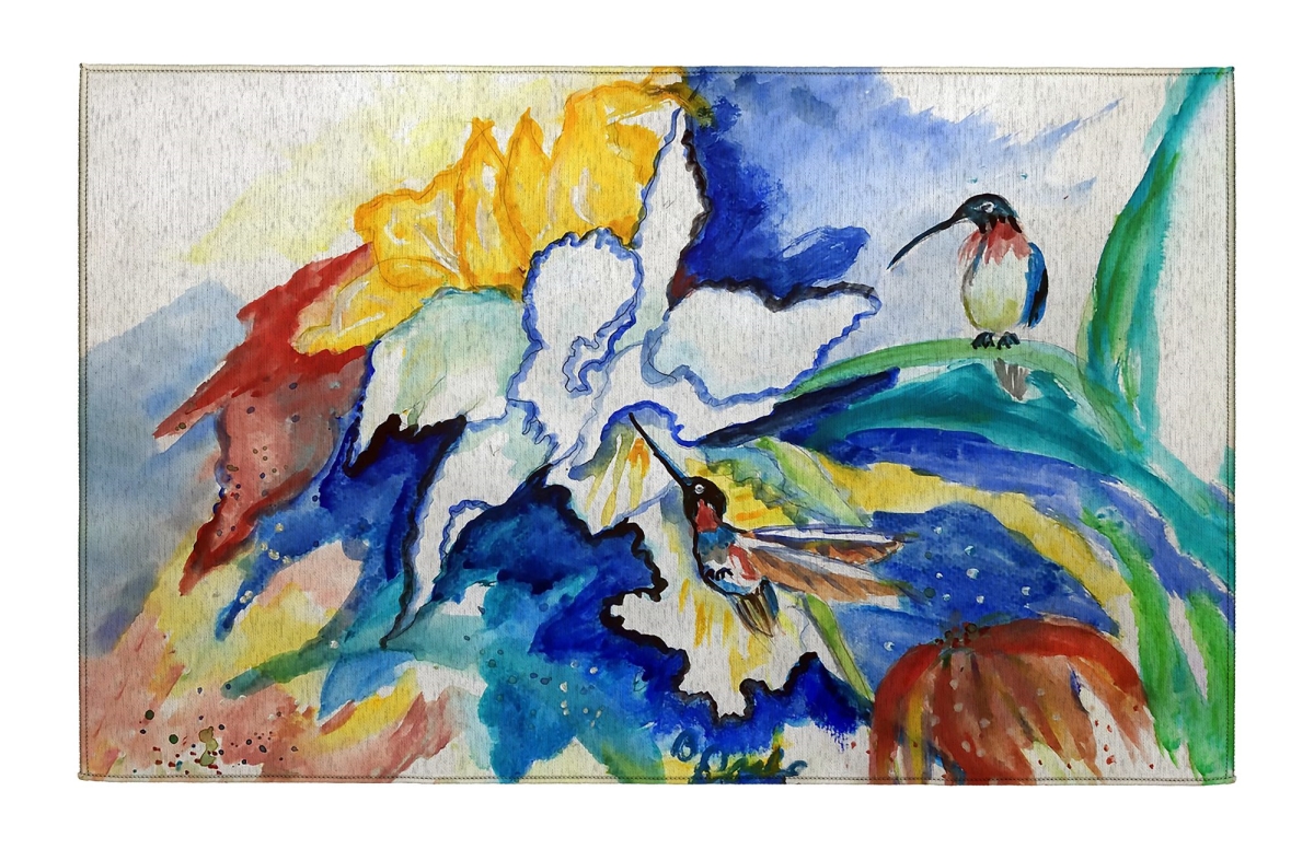 DR1505 Two Hummingbirds Indoor Dornier Area Rug 20x32