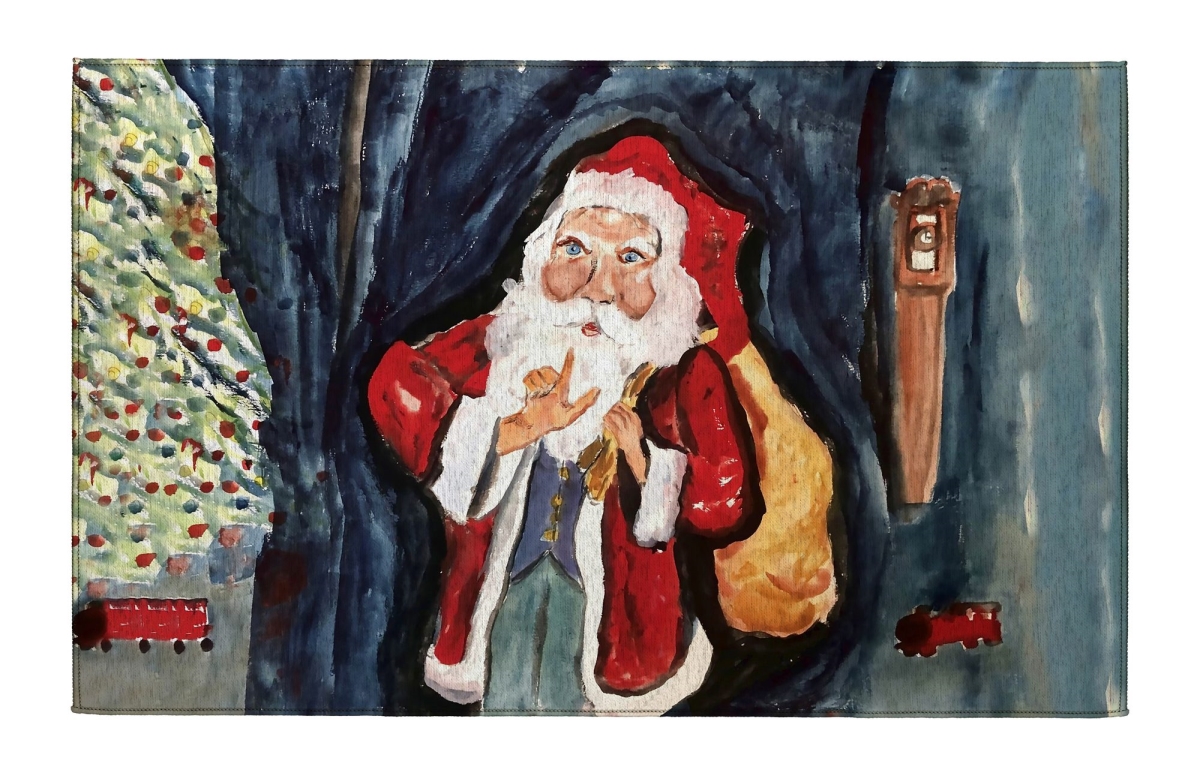 Picture of Betsy Drake Interiors DR1594 Santa Gifts Indoor Dornier Area Rug 20x32