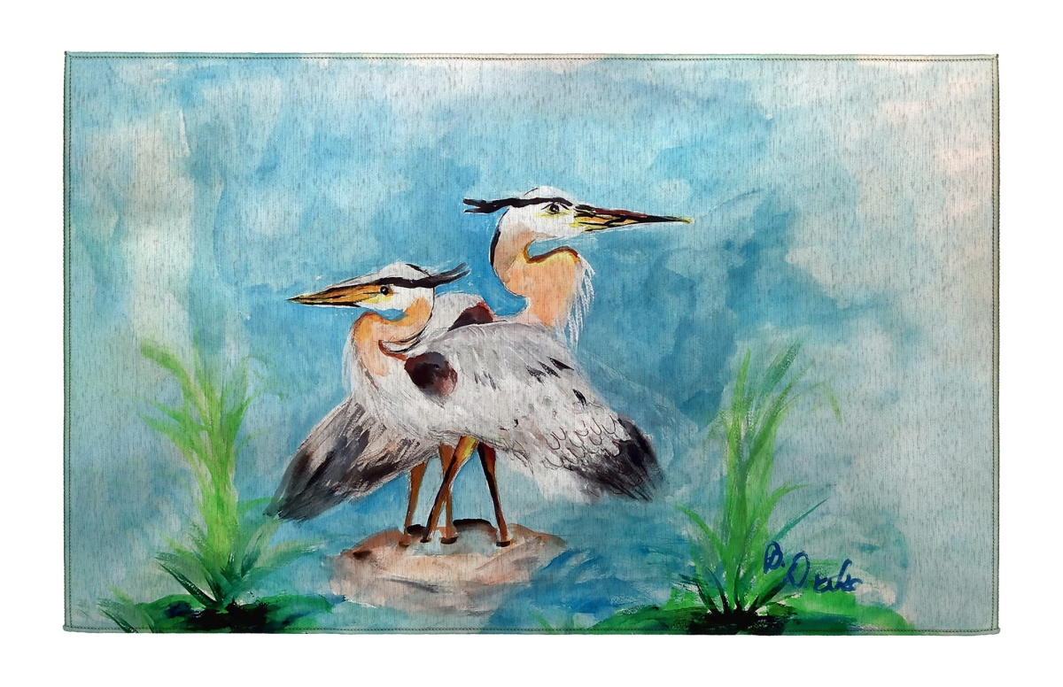 DR1506 Mr & Mrs Blue Heron Indoor Dornier Area Rug 20x32