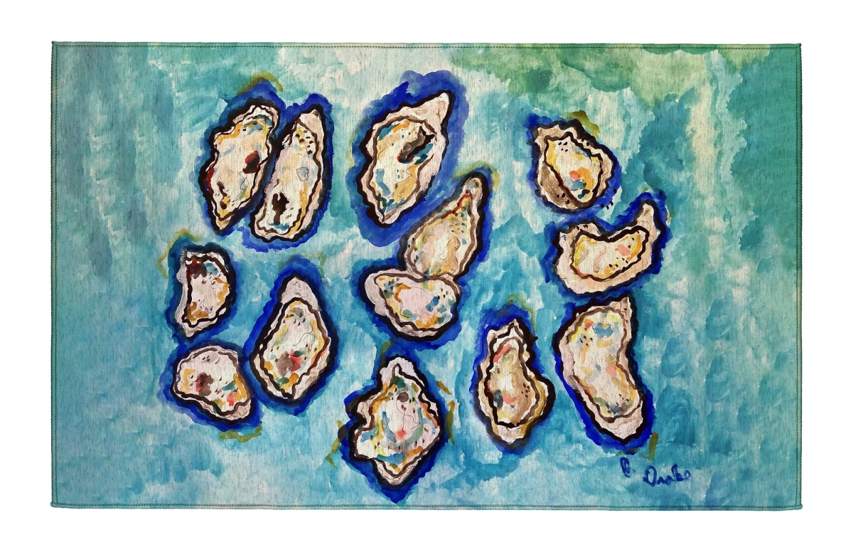 DR1553 Many Oysters Indoor Dornier Area Rug 20x32