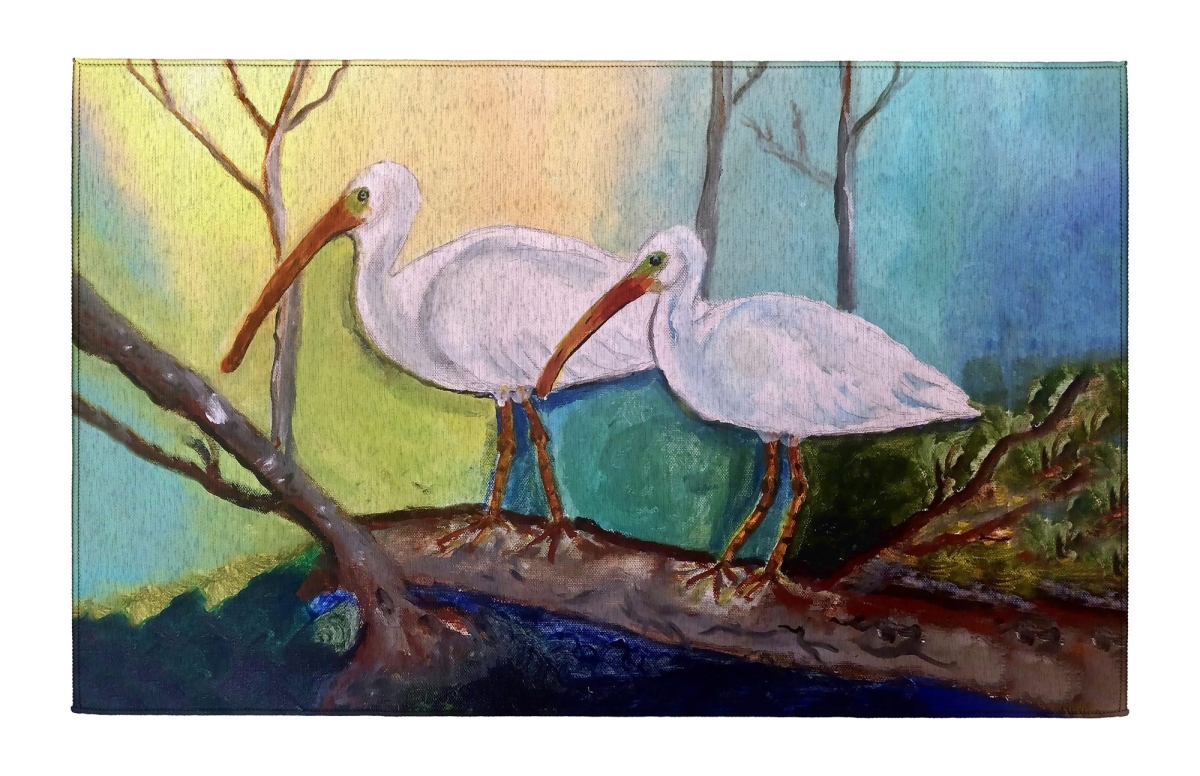 Picture of Betsy Drake Interiors DR1597 Ibis Walking Indoor Dornier Area Rug 20x32