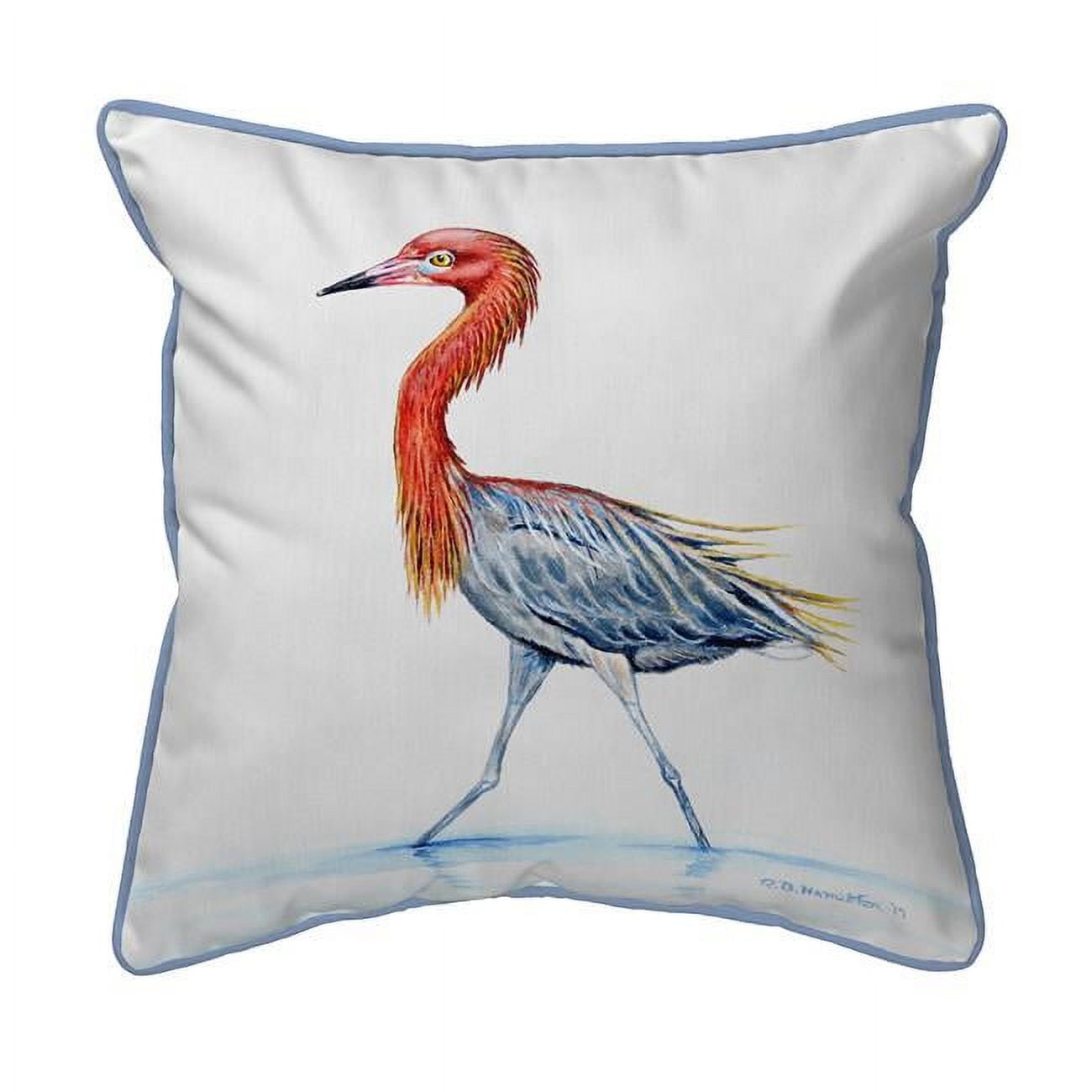 Reddish Egret Large Pillow
