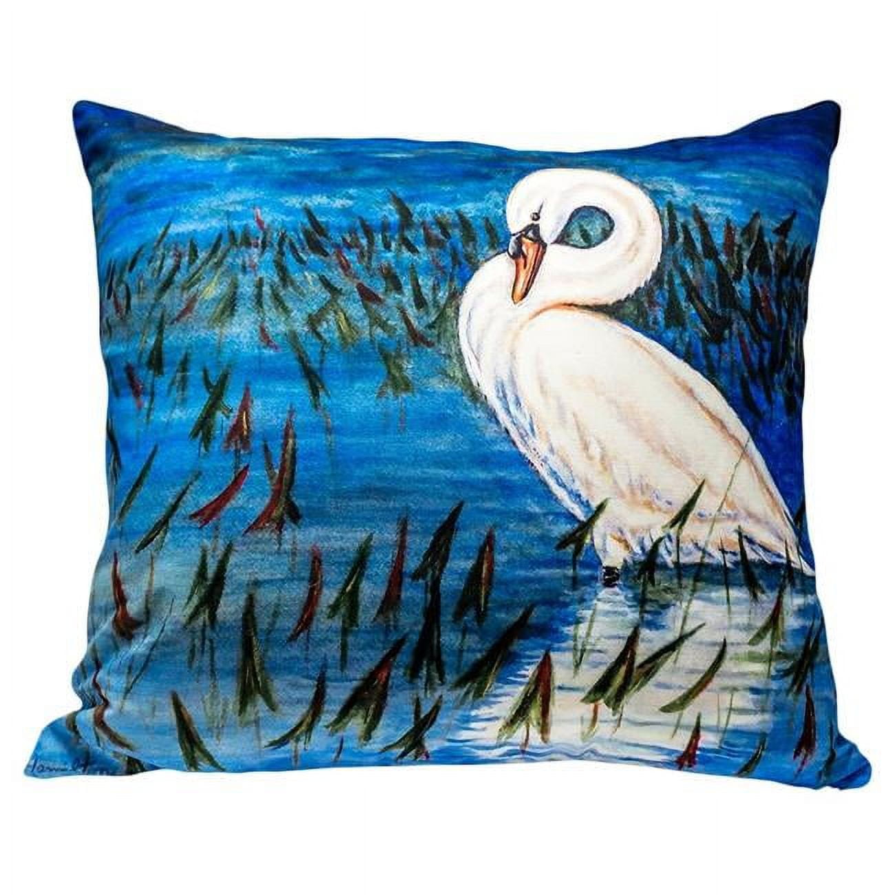 18 x 18 in. Mute Swan No Cord Pillow