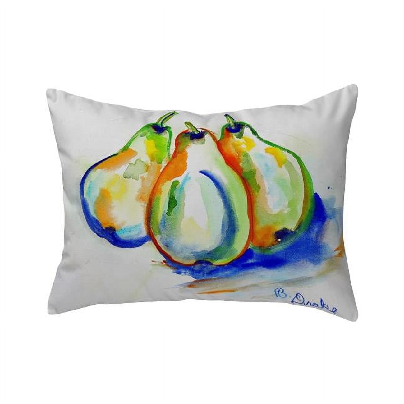16 x 20 in. Three Pears No Cord Pillow
