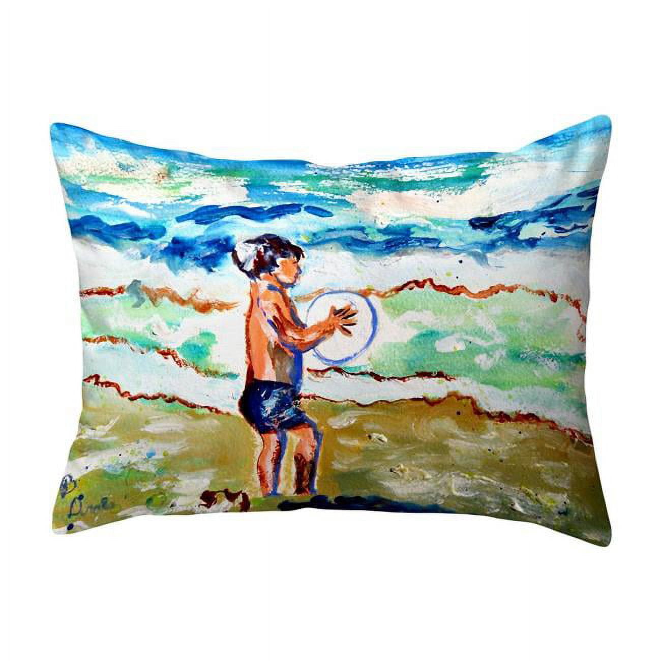 16 x 20 in. Boy & Surf No Cord Pillow