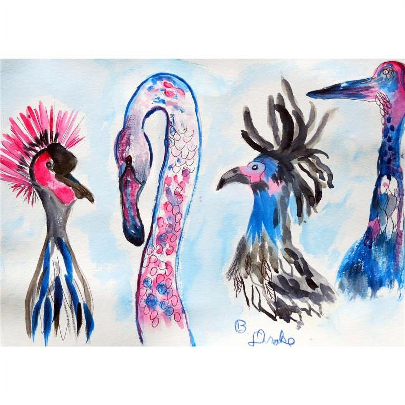 Picture of Betsy Drake PM829 Loony Birds Place Mat - Set of 4