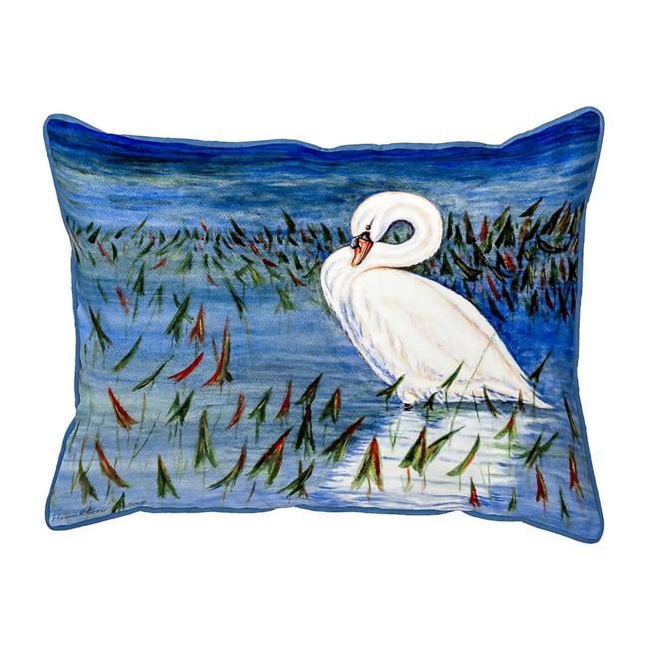 22 x 22 in. Mute Swan Extra Large Pillow