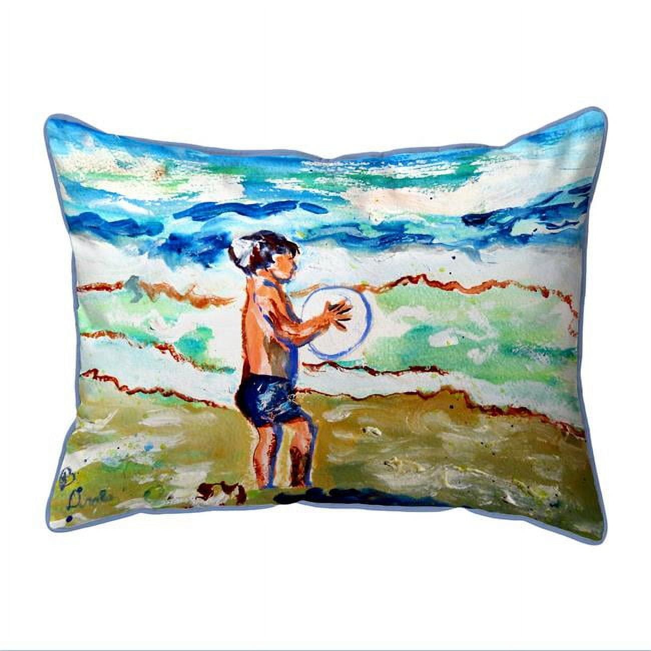 20 x 24 in. Boy & Surf Indoor & Outdoor Extra Large Pillow