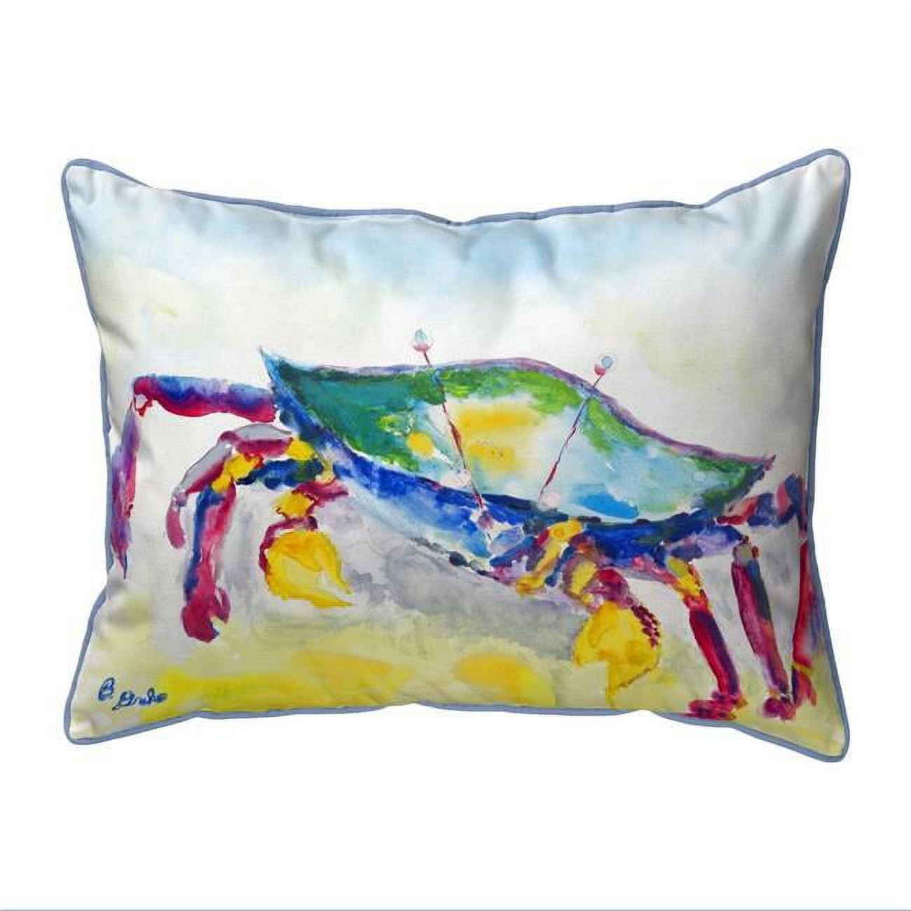 Crawling Crab Extra Large Zippered Indoor & Outdoor Pillow - 20 x 24 in.