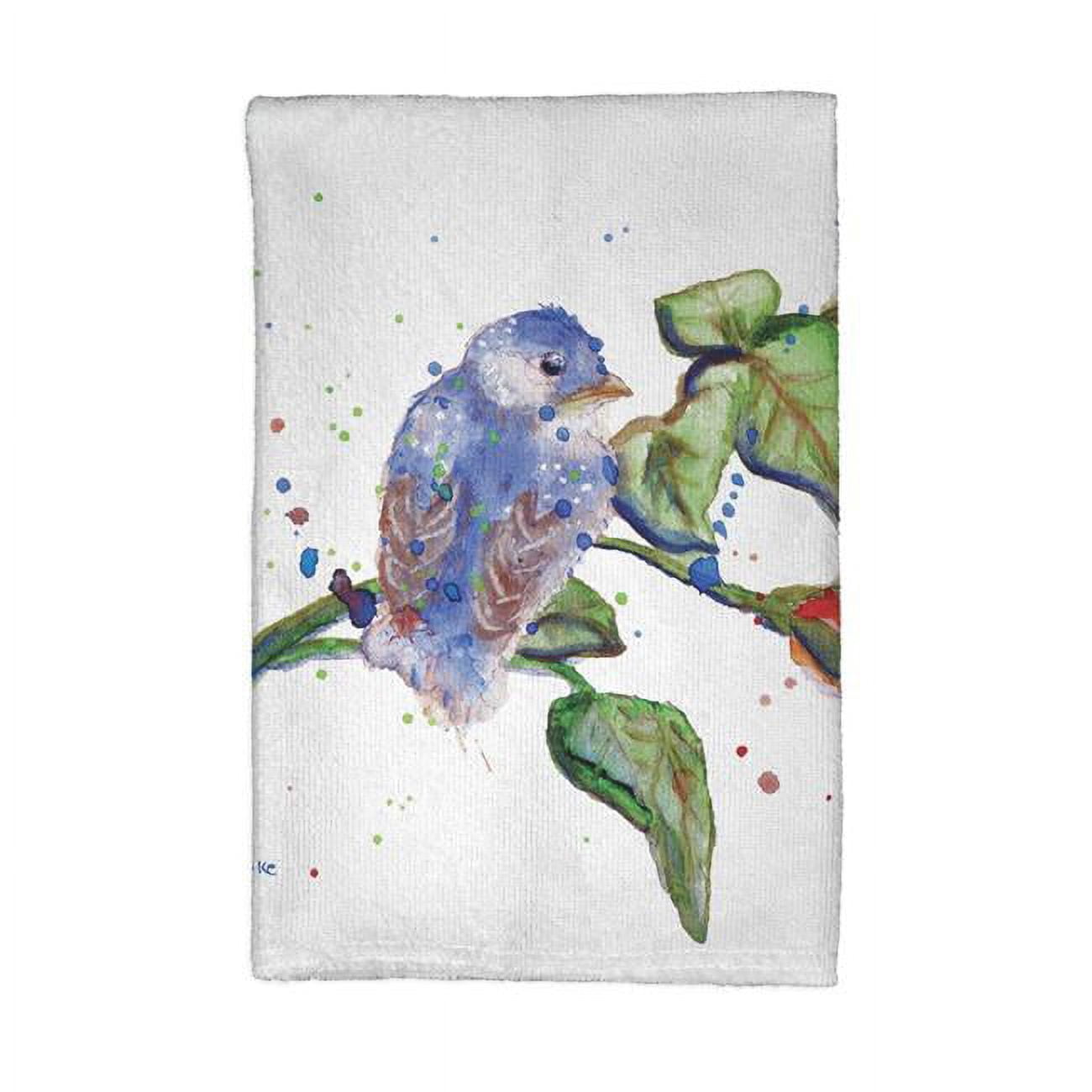 Picture of Betsy Drake KT633 Blue Bird Kitchen Towel