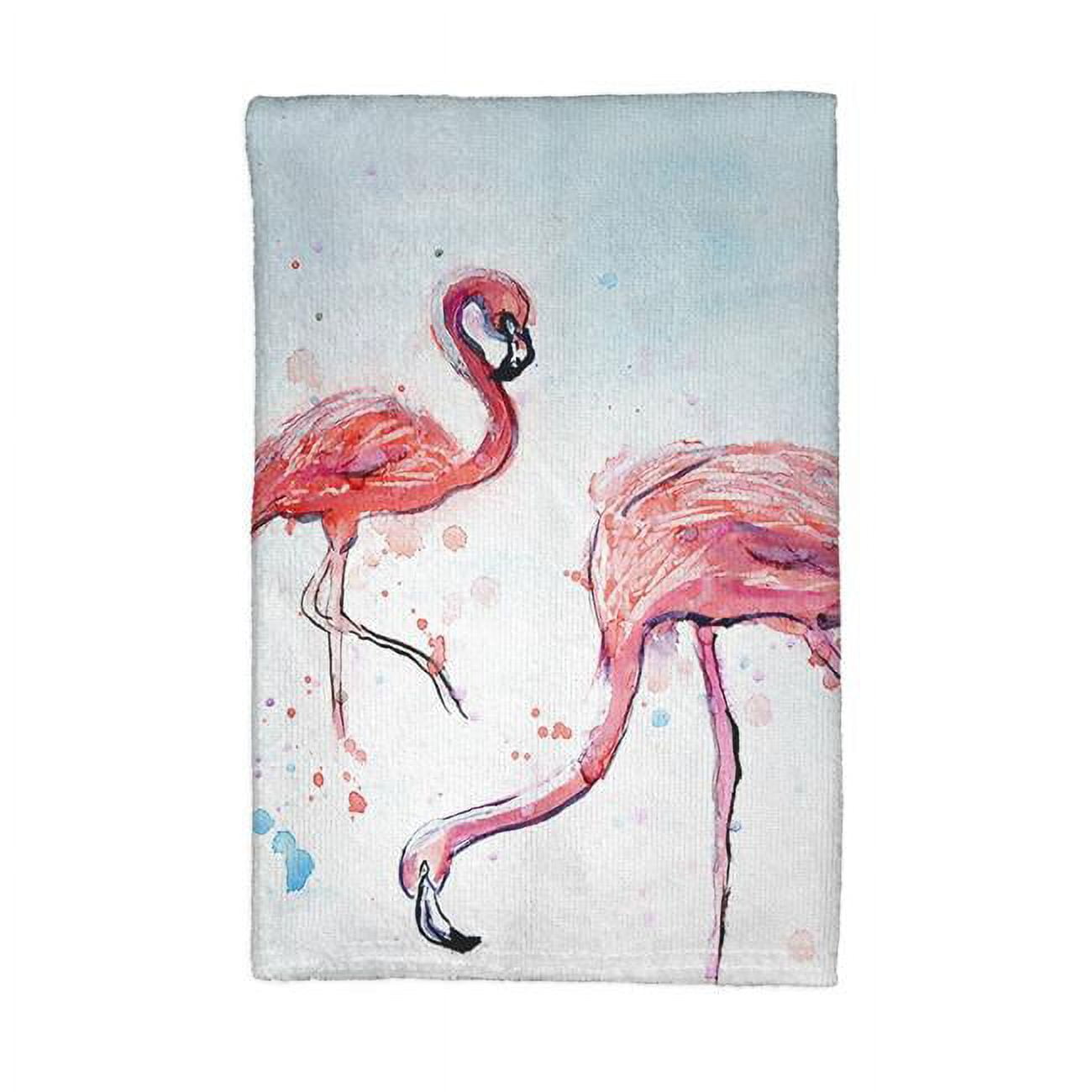 Picture of Betsy Drake KT643 Funky Flamingos Kitchen Towel