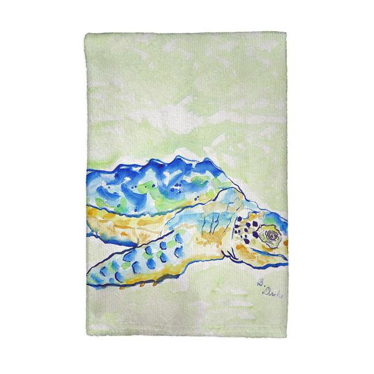 Picture of Betsy Drake KT661 Loggerhead Turtle Kitchen Towel