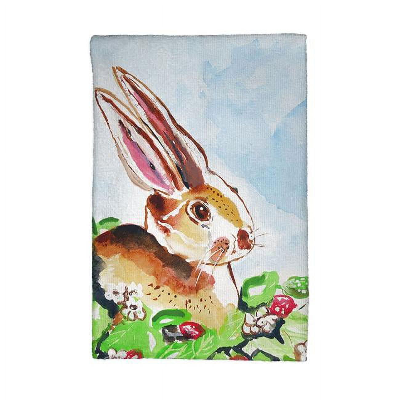 Picture of Betsy Drake KT815 Jack Rabbit - Right Kitchen Towel