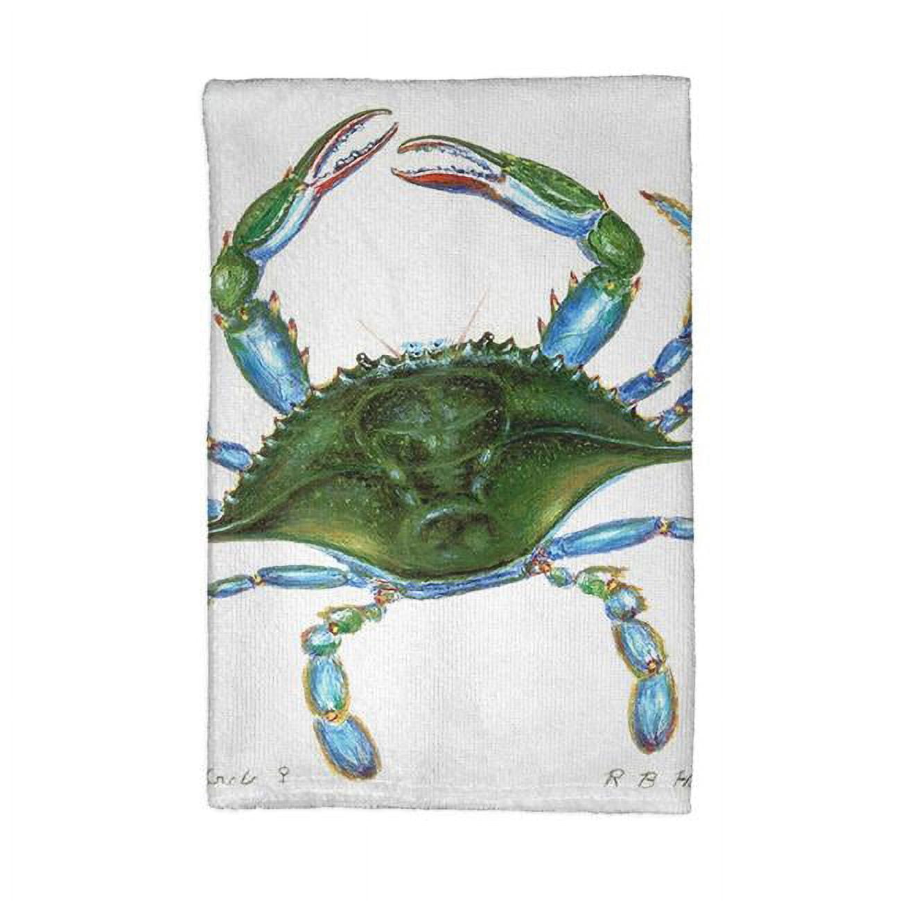Picture of Betsy Drake KT004 Blue Crab - Female Kitchen Towel