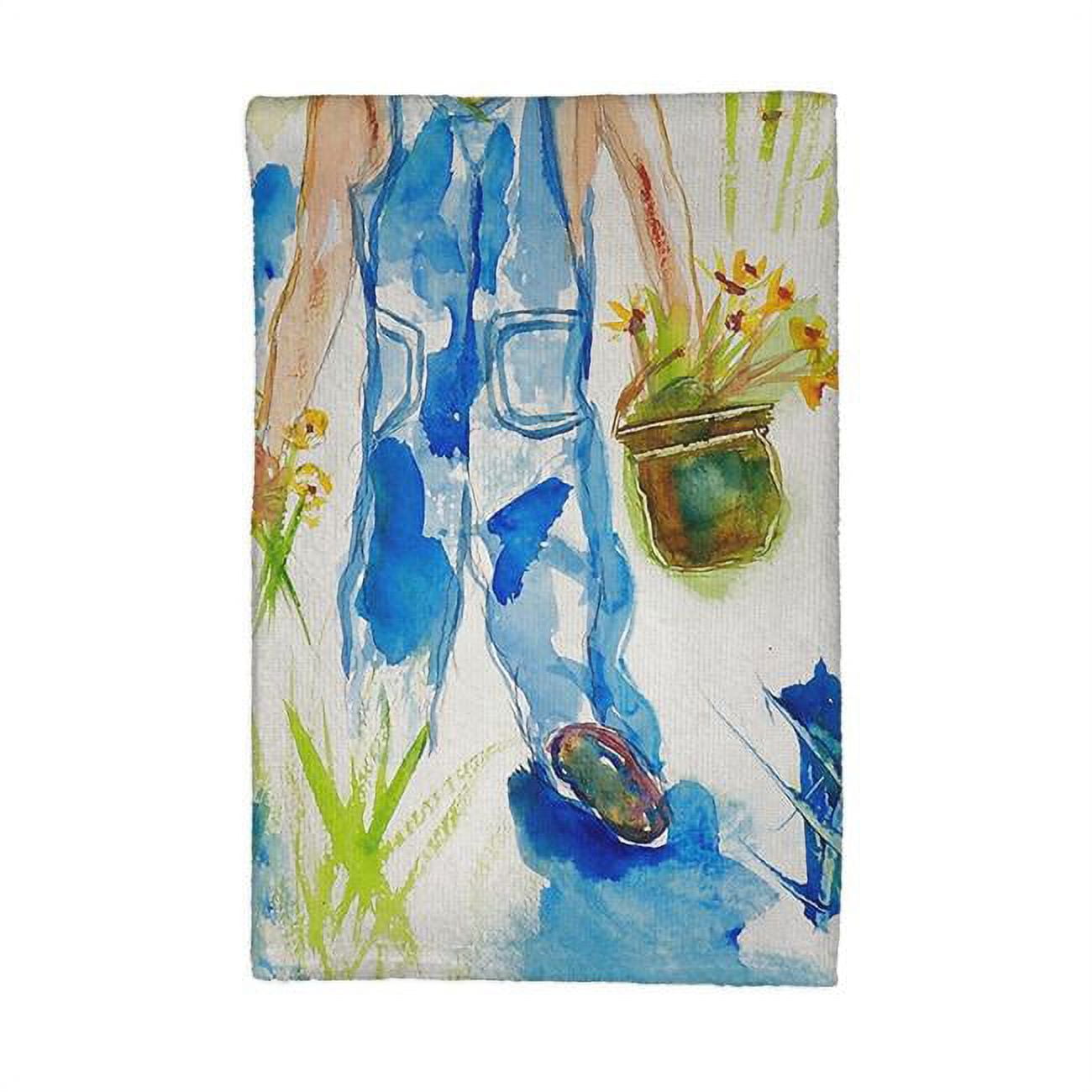 Picture of Betsy Drake KT079 Garden Girl Kitchen Towel