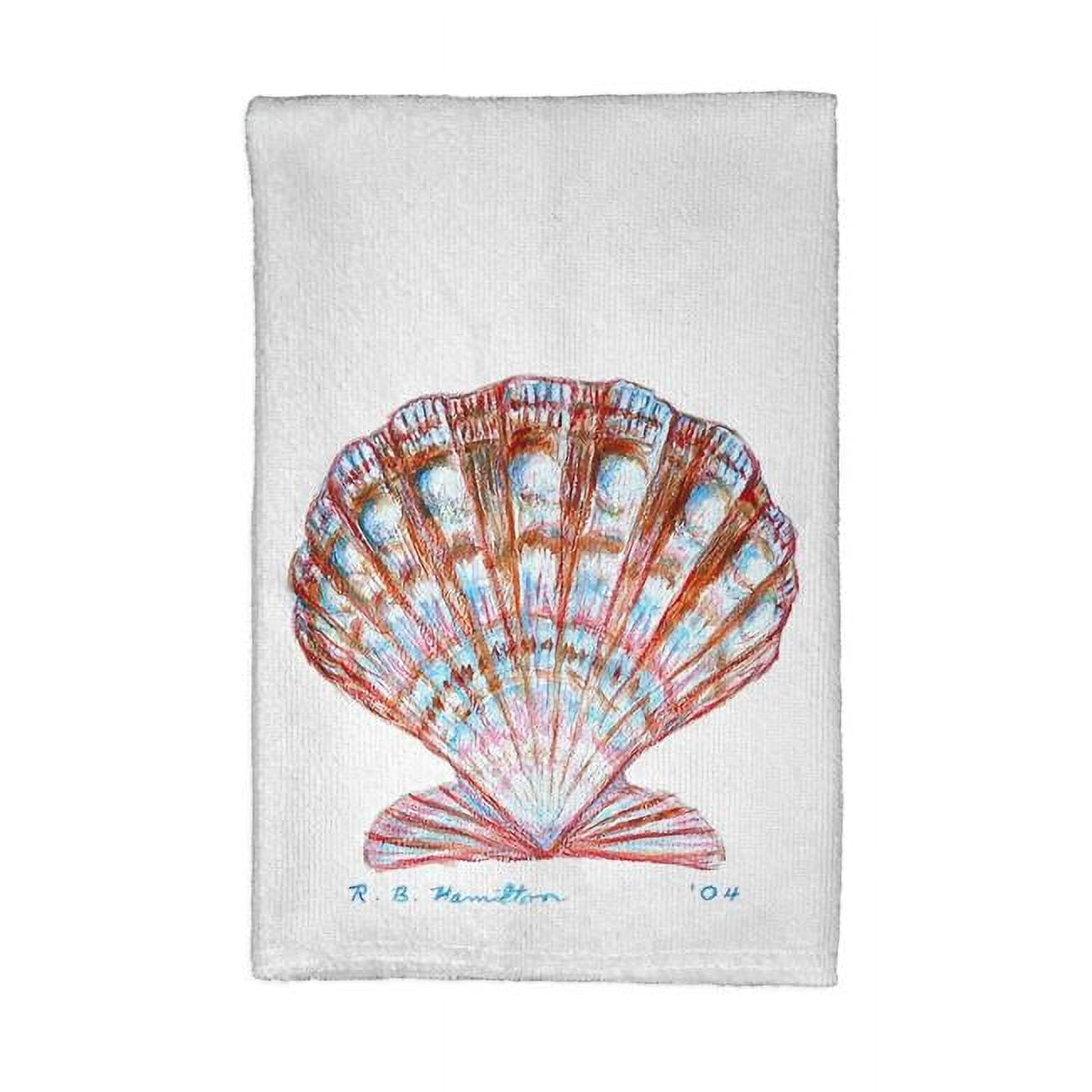 Picture of Betsy Drake KT112 Scallop Shell Kitchen Towel