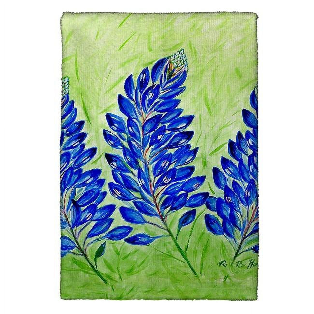 Picture of Betsy Drake KT192 Blue Bonnets Kitchen Towel