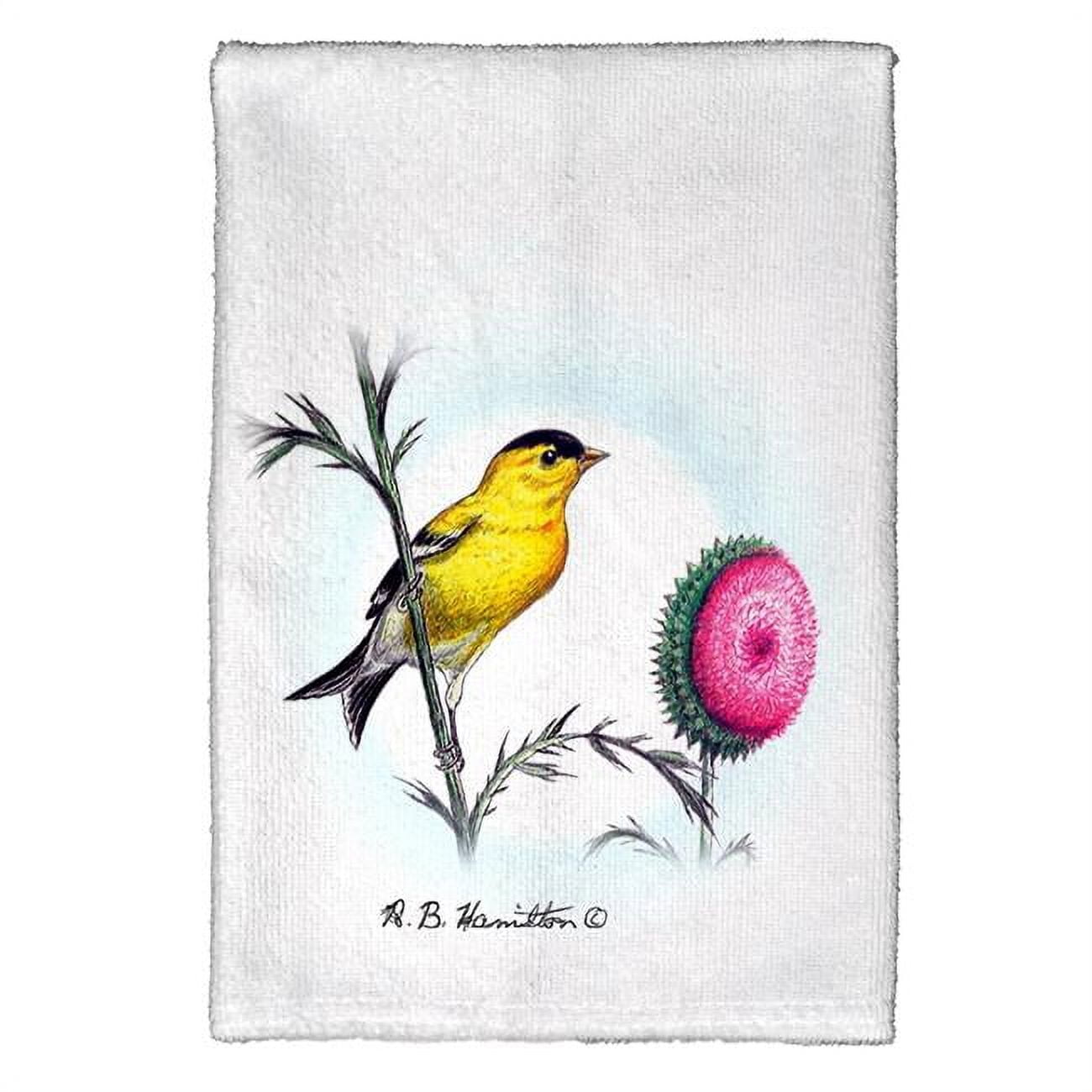 Picture of Betsy Drake KT244 Goldfinch Kitchen Towel