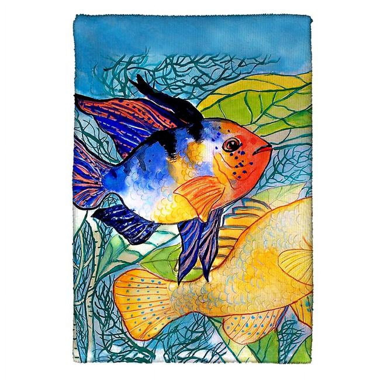 Picture of Betsy Drake KT300 Two Fish Kitchen Towel